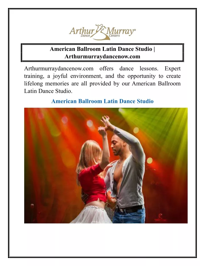 american ballroom latin dance studio