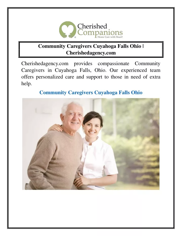 community caregivers cuyahoga falls ohio