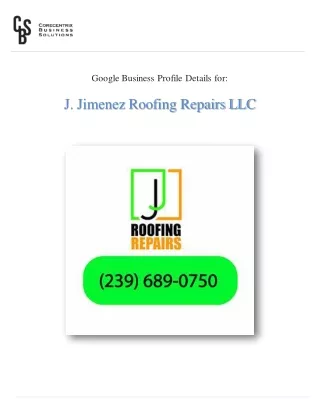 Roofing contractor in Cape Coral FL | J. Jimenez Roofing Repairs LLC