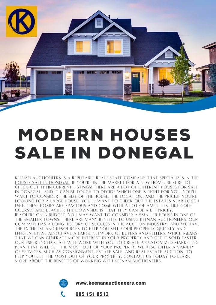 modern houses sale in donegal