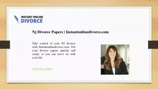 Nj Divorce Papers - Instantonlinedivorce.com