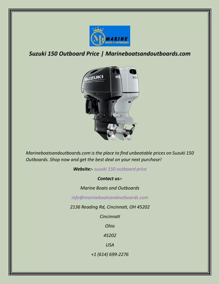 suzuki 150 outboard price marineboatsandoutboards