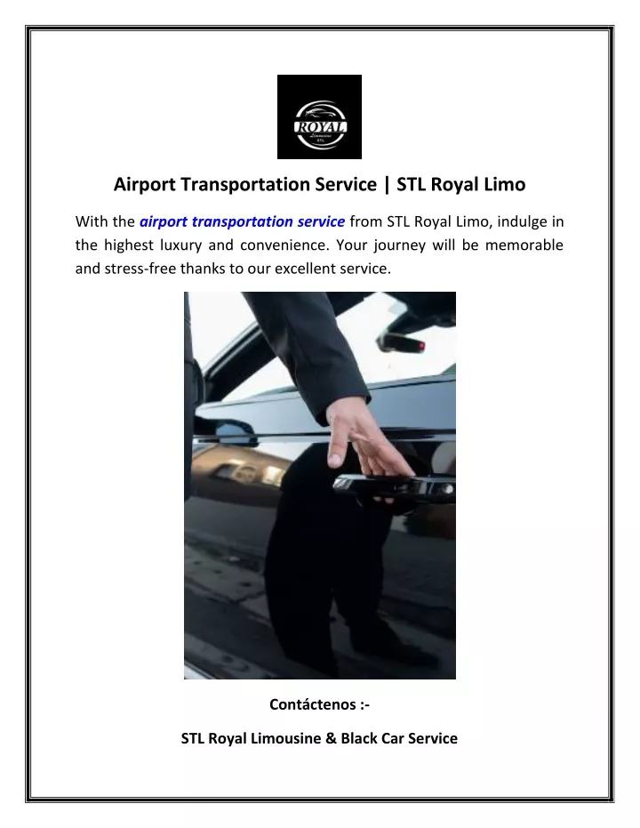 airport transportation service stl royal limo