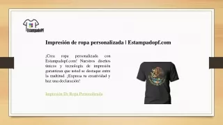 Impresión de ropa personalizada - Estampadopf.com