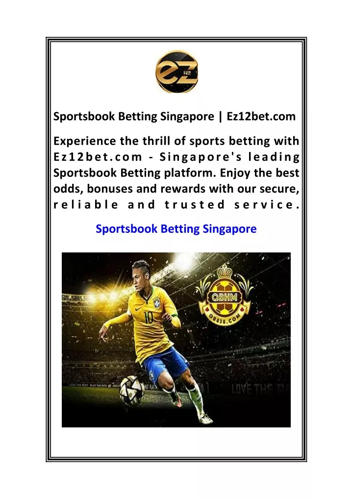 sportsbook betting singapore ez12bet com