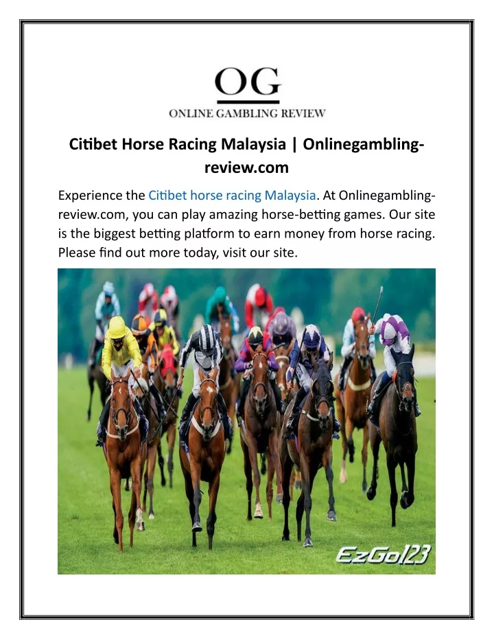 citibet horse racing malaysia onlinegambling