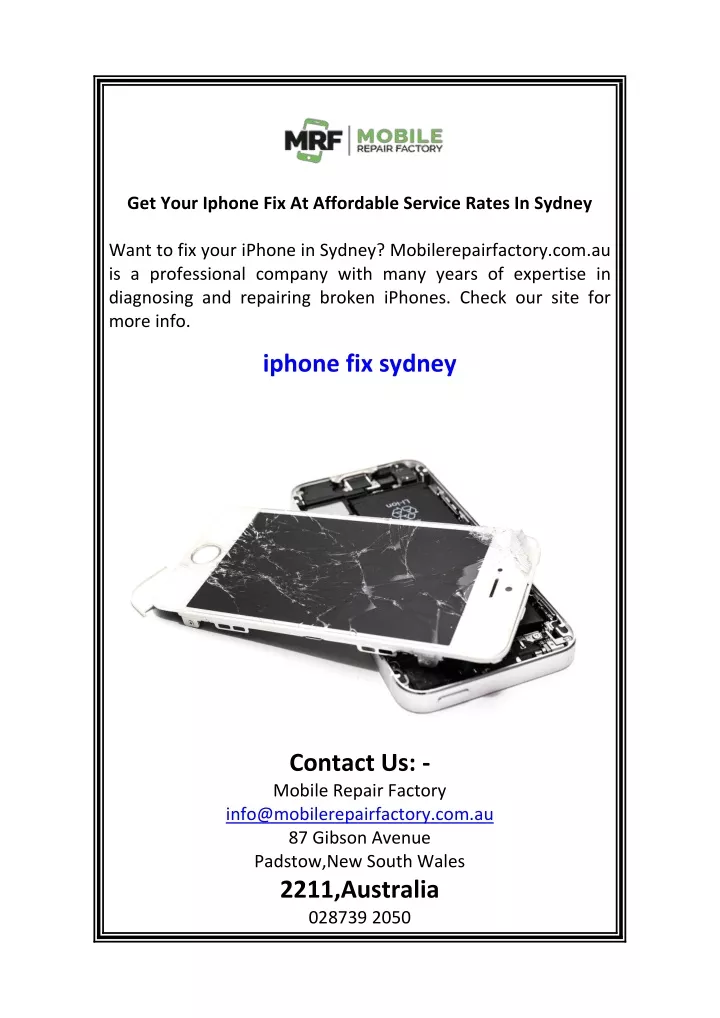 get your iphone fix at affordable service rates