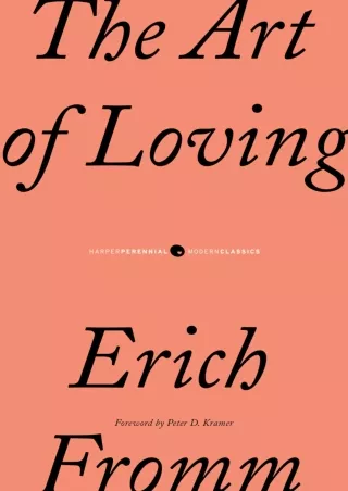 [PDF READ ONLINE] The Art of Loving