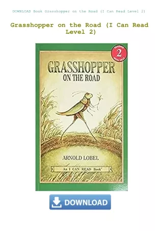 DOWNLOAD Book Grasshopper on the Road (I Can Read Level 2)