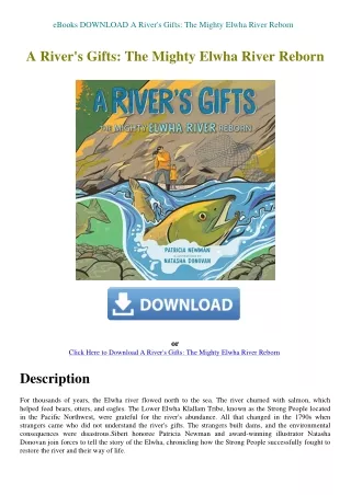 eBooks DOWNLOAD A River's Gifts The Mighty Elwha River Reborn