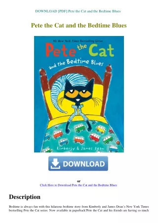 DOWNLOAD [PDF] Pete the Cat and the Bedtime Blues