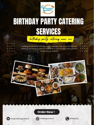 Birthday Catering Services - Catering Corner