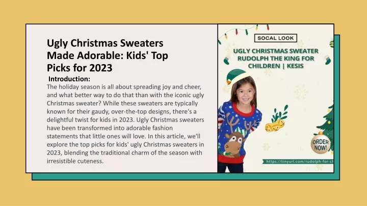 ugly christmas sweaters made adorable kids