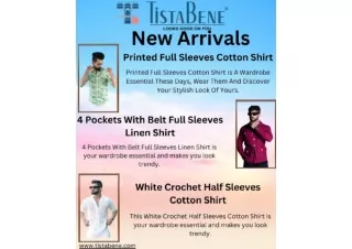 New Arrivals I Men's Printed Shirts, Jeans and Many More