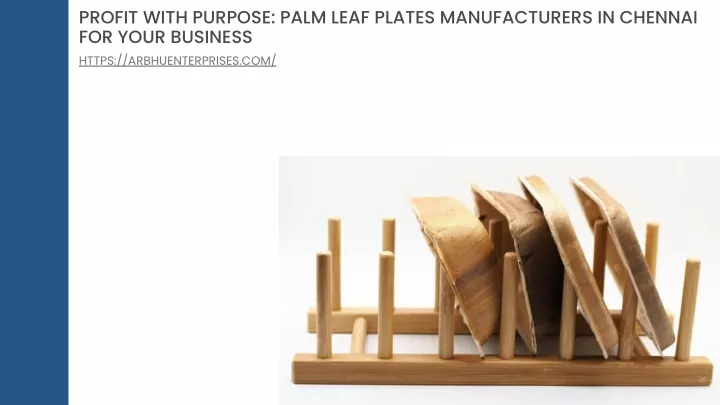 profit with purpose palm leaf plates