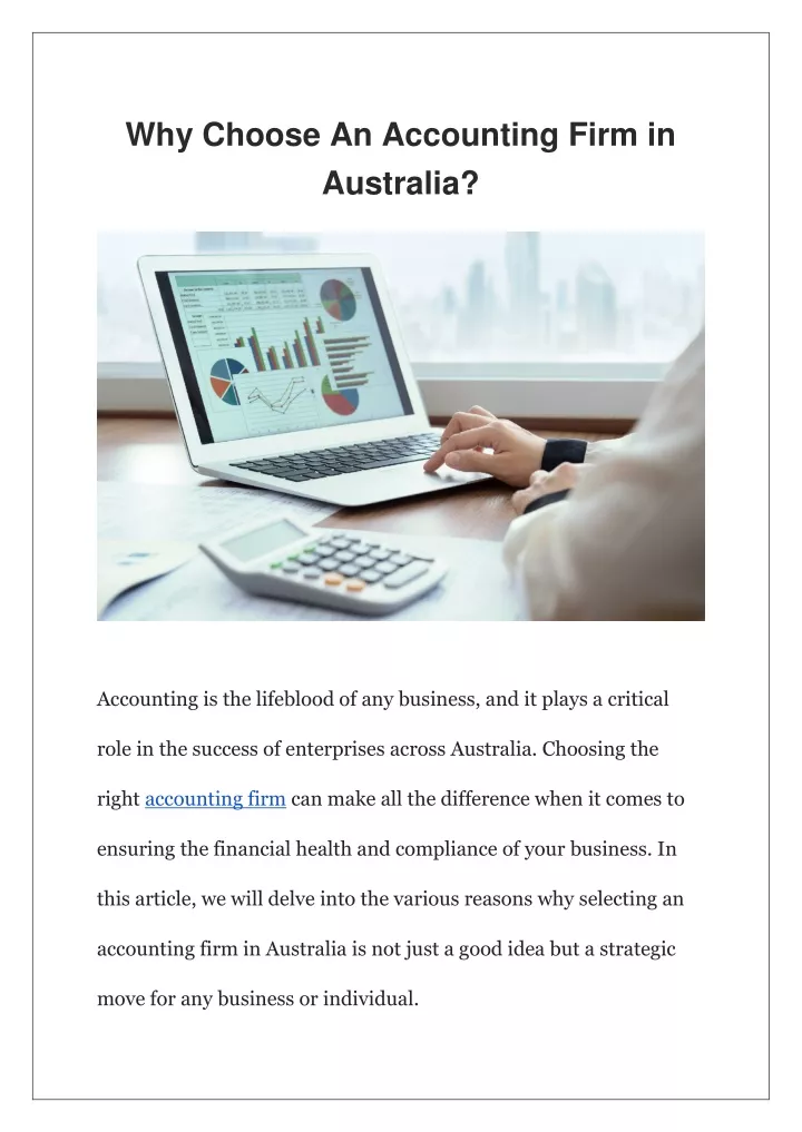 why choose an accounting firm in australia