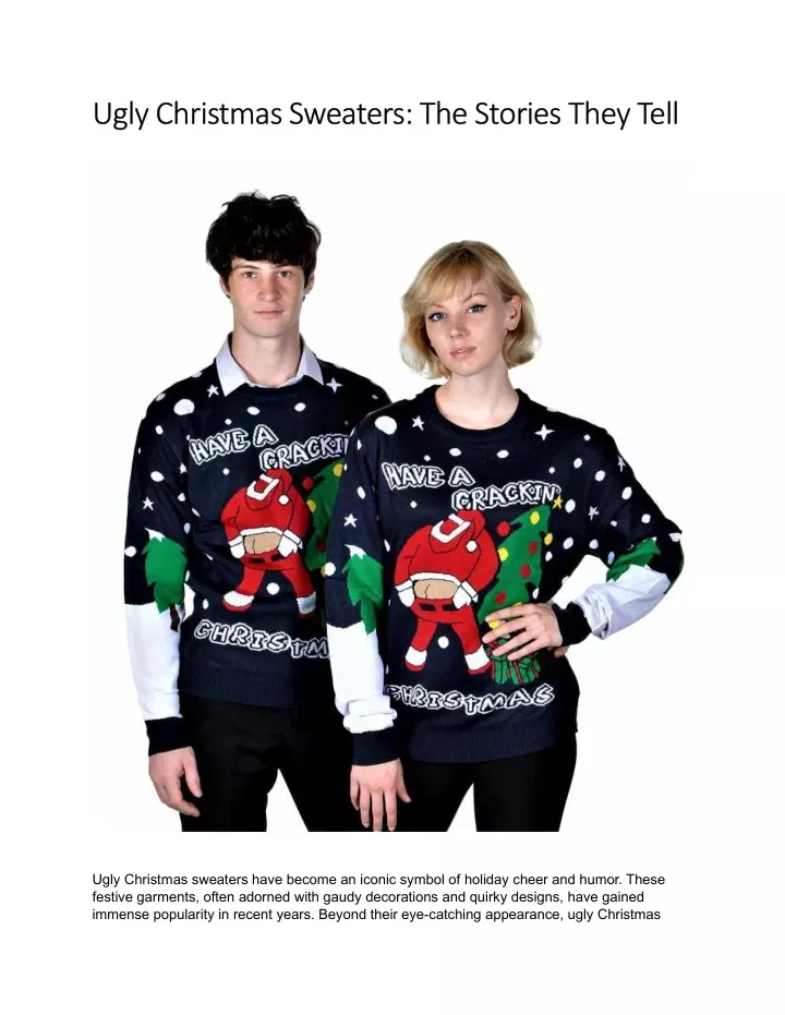 ugly christmas sweaters the stories they tell