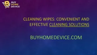 Cleaning Wipes