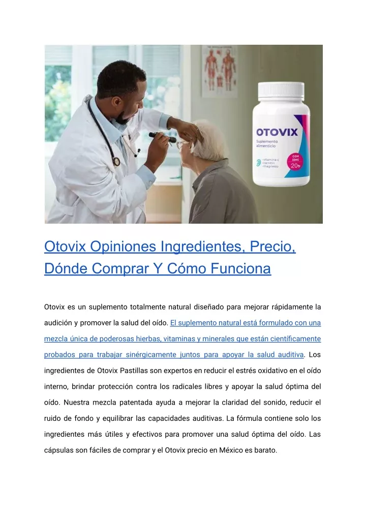 otovix opiniones ingredientes precio