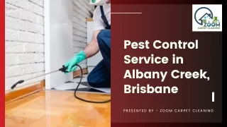 Pest Control Service in Albany Creek, Brisbane