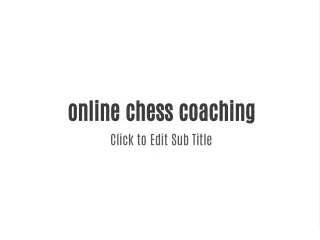 online chess coaching