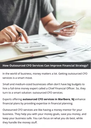 how outsourced cfo services can improve financial