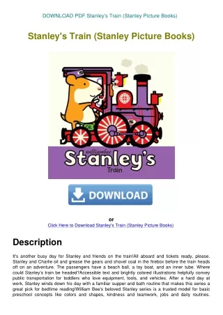 DOWNLOAD PDF Stanley's Train (Stanley Picture Books)