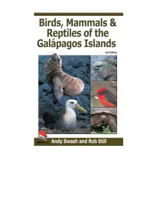 Ebook download Birds Mammals And Reptiles Of The Galapagos Islands An Identifica