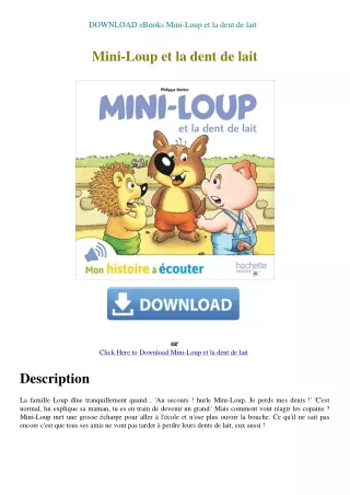DOWNLOAD eBooks Mini-Loup et la dent de lait