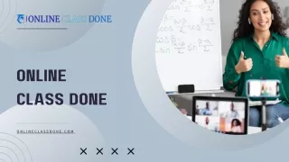 online class done