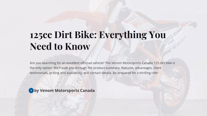 125cc dirt bike everything you need to know