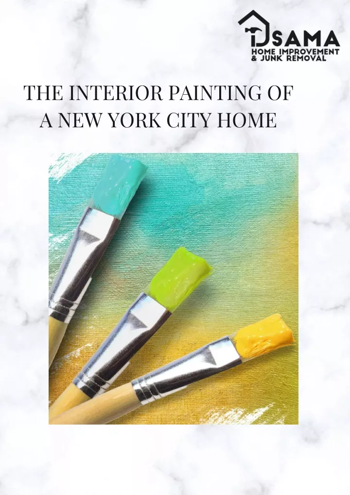 the interior painting of a new york city home