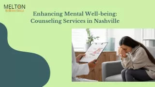 Counseling Services in Nashville: Nurturing Mental Wellness