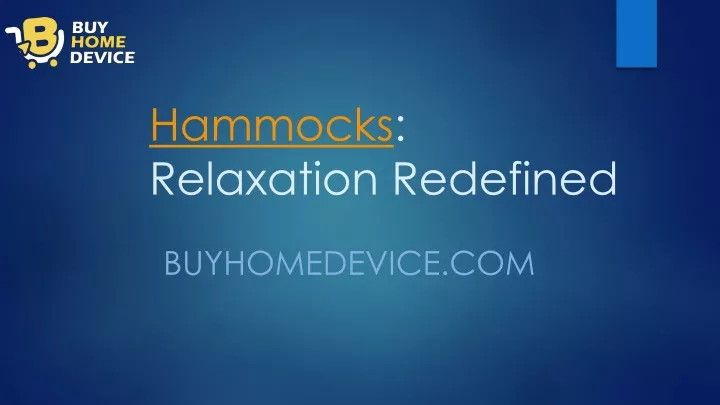 hammocks relaxation redefined