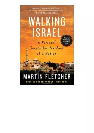 PDF read online Walking Israel A Personal Search For The Soul Of A Nation free a