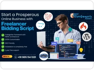 Start a Prosperous Online Business with Freelancer Bidding Script