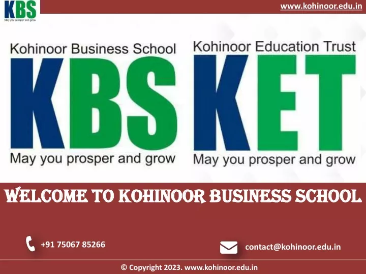 www kohinoor edu in