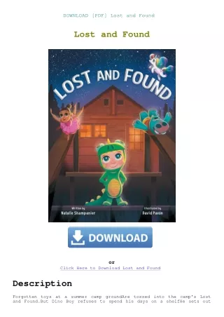 DOWNLOAD [PDF] Lost and Found