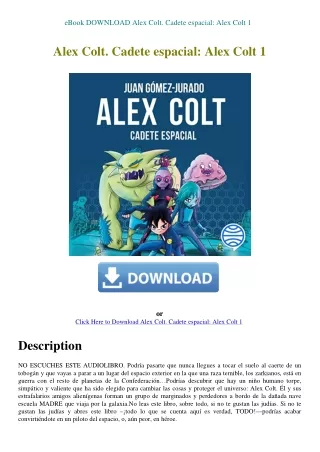 eBook DOWNLOAD Alex Colt. Cadete espacial Alex Colt 1