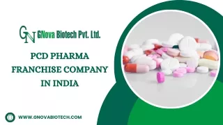 PCD Pharma Franchise Company In India