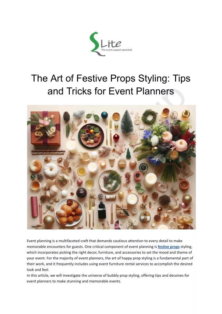 the art of festive props styling tips and tricks
