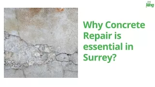 Why Concrete Repair is essential in Surrey?