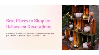 Best Places to Shop for Halloween Decorations