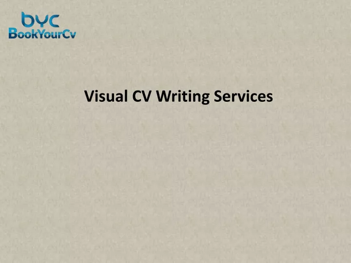 visual cv writing services