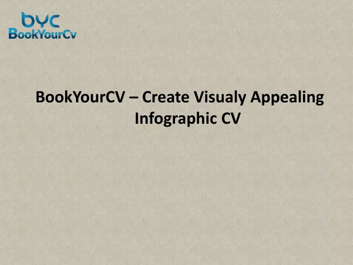 bookyourcv create visualy appealing infographic cv