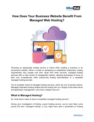 How Does Your Business Website Benefit From Managed Web Hosting