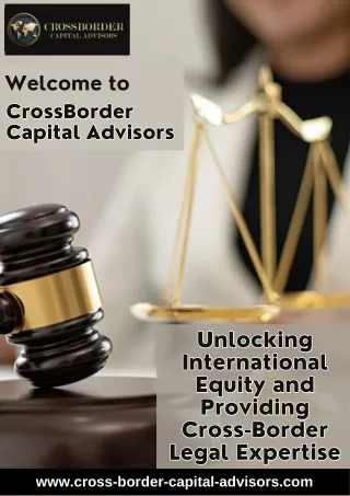 International Business Lawyer - CrossBorder Capital Advisors