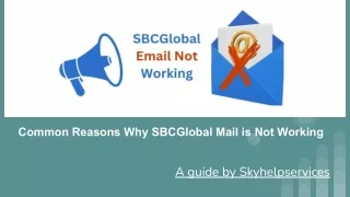 common reasons why sbcglobal mail is not working