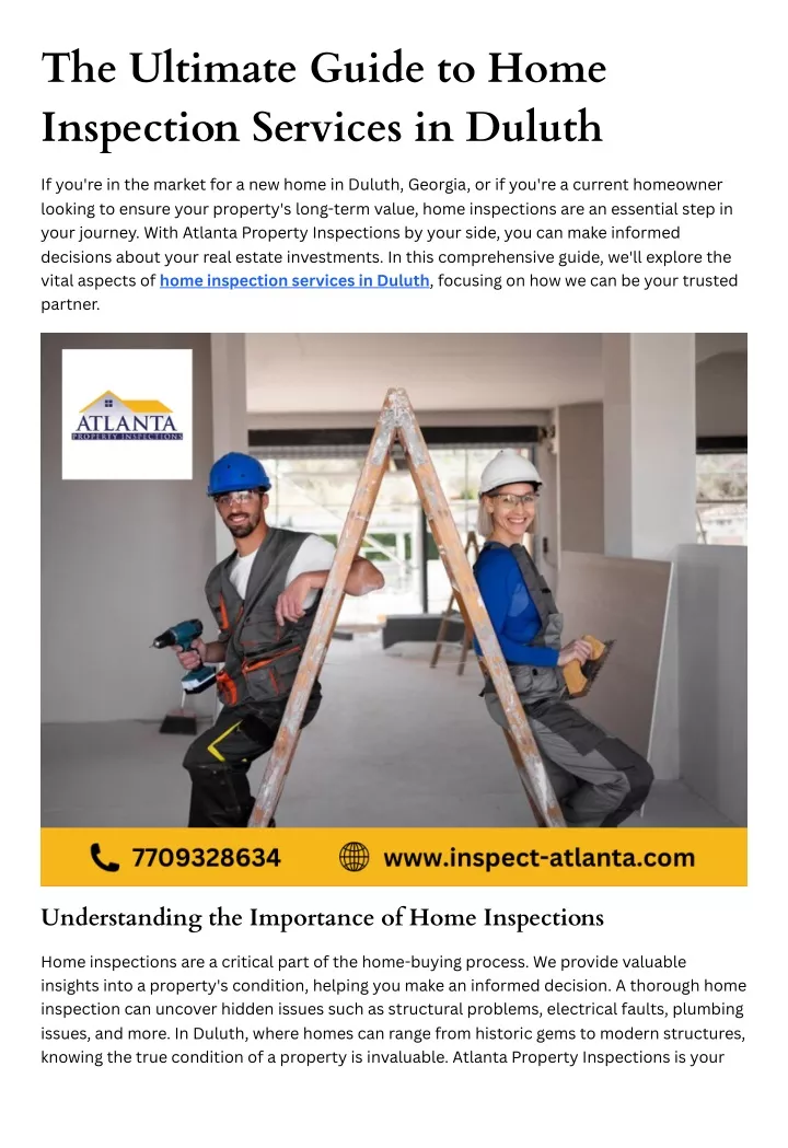 the ultimate guide to home inspection services