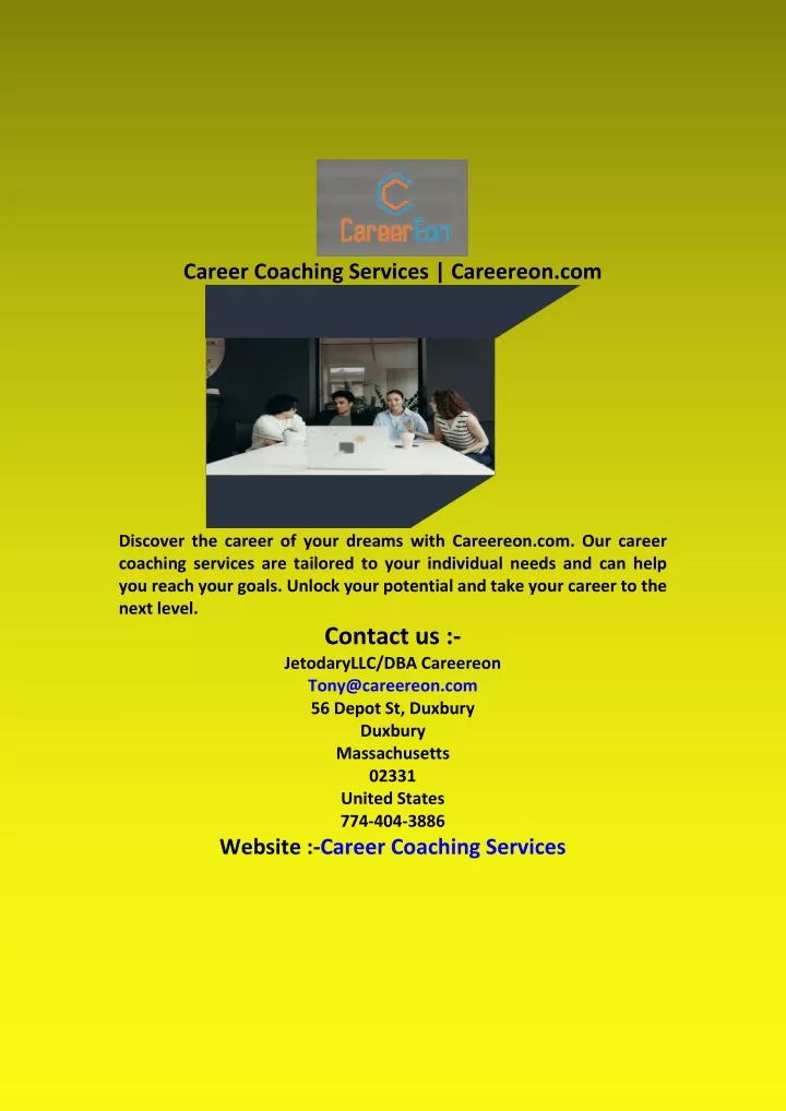 career coaching services careereon com
